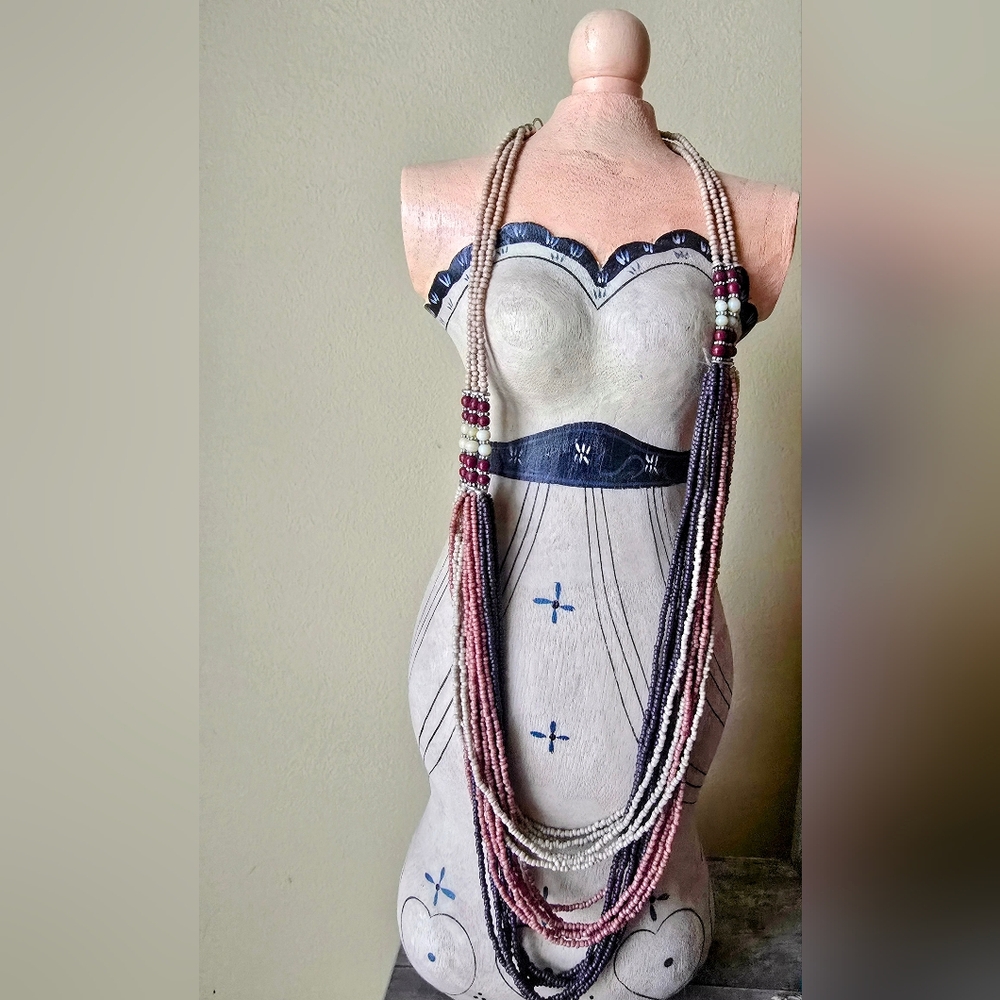 Elegant Multi-Strand Beaded Necklace